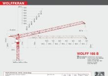 Věžové výkyvné jeřáby s horní otočí Wolffkran 166 B 