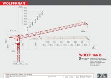 Věžové výkyvné jeřáby s horní otočí Wolffkran 166 B 