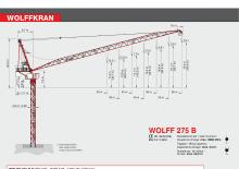 Věžové výkyvné jeřáby s horní otočí Wolffkran 275 B