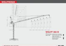 Věžové výkyvné jeřáby s horní otočí Wolffkran 355 B