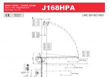 Věžové výkyvné jeřáby s horní otočí Jaso J168HPA