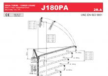 Věžové výkyvné jeřáby s horní otočí Jaso J180PA.2R.A