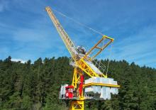 Věžové výkyvné jeřáby s horní otočí Jaso J198HPA