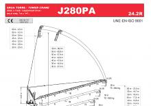 Věžové výkyvné jeřáby s horní otočí Jaso J280PA24.2R