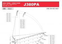 Věžové výkyvné jeřáby s horní otočí Jaso J380PA