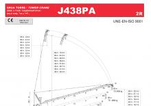 Věžové výkyvné jeřáby s horní otočí Jaso J438PA.2R