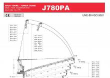 Věžové výkyvné jeřáby s horní otočí Jaso J780PA.60