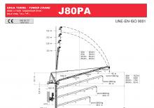 Věžové trolejové jeřáby s horní otočí Jaso J80PA