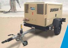 Přenosné vzduchové kompresory - dieslové, elektrické a benzínové Doosan 10/110