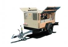 Přenosné vzduchové kompresory - dieslové, elektrické a benzínové Doosan 7/124 