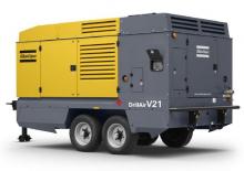 Stacionární vzduchové kompresory - dieslové, elektrické a benzínové Atlas Copco DrillAir V21