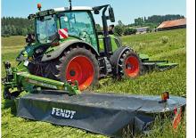 Zadní diskové žací lišty s kondicionérem Fendt Slicer 3160 TLX RC