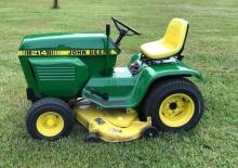 Zahradní traktory a ridery John Deere 214
