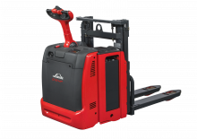 Regalové zakladače s plošinou pro řidiče Linde D12HP AP 